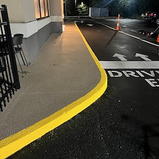 Curb-Painting-Services-Provided-at-Starbucks-in-Crestview-FL-by-Parking-Lot-Maintenance-of-the-Panhandle 1