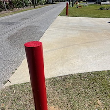 Enhancing-Safety-and-Visibility-Parking-Lot-Striping-and-Bollard-Installation-on-Davis-Hwy-in-Pensacola-FL 0