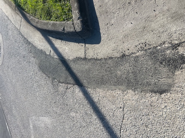 Pothole Repair Project at Starbucks in Pensacola, FL by Parking Lot Maintenance of the Panhandle